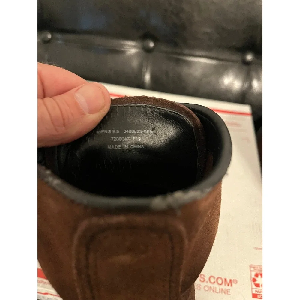 Frye Dark Brown Suede Lace Up Combat Boots